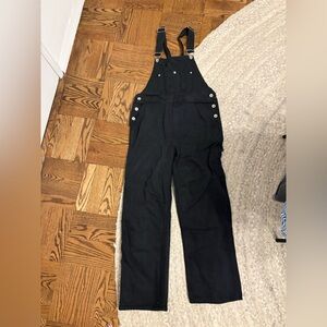 Rag & Bone Black Denim Overalls